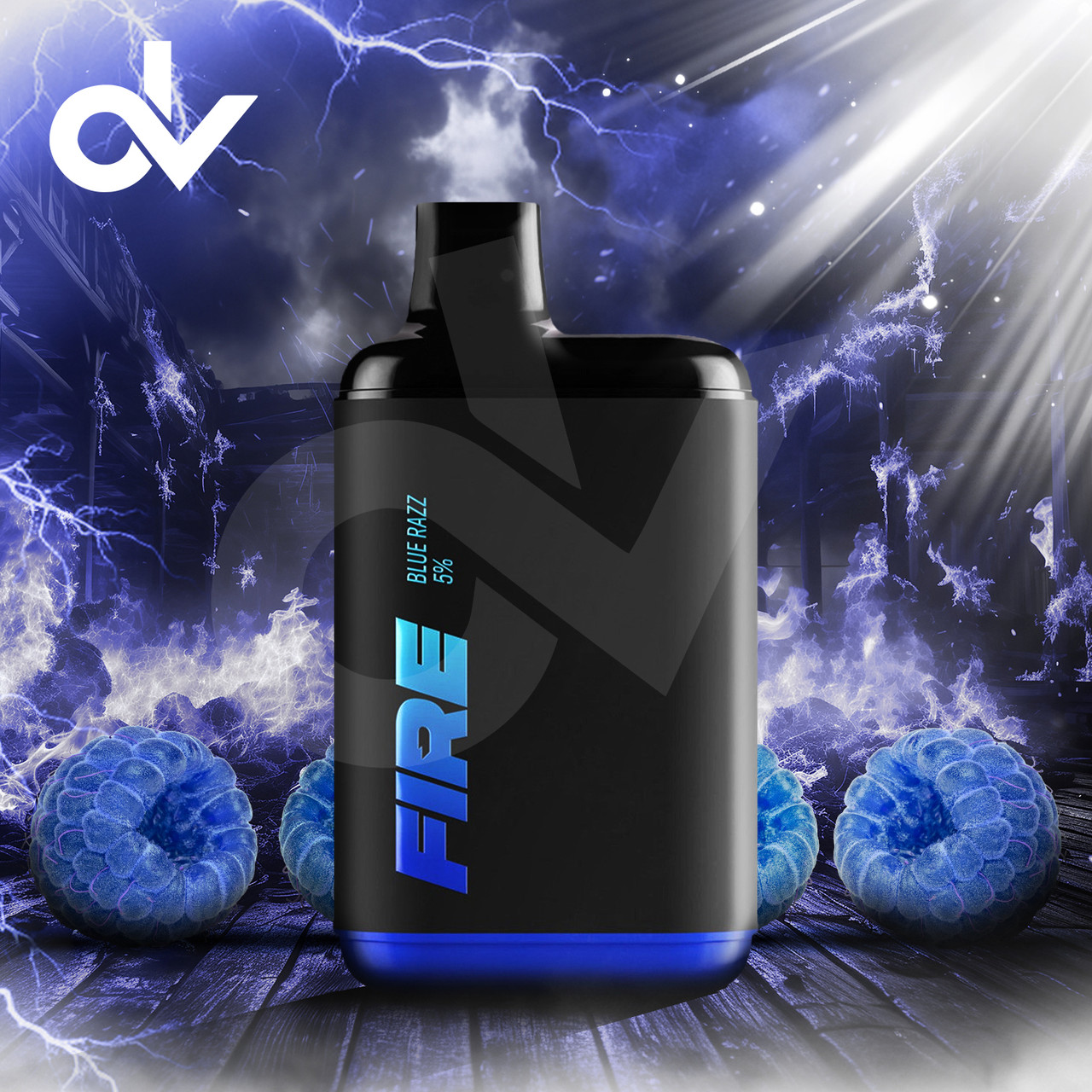 services-02 Fire XL 6000 Puffs Disposable Vape Blue Razz 91583